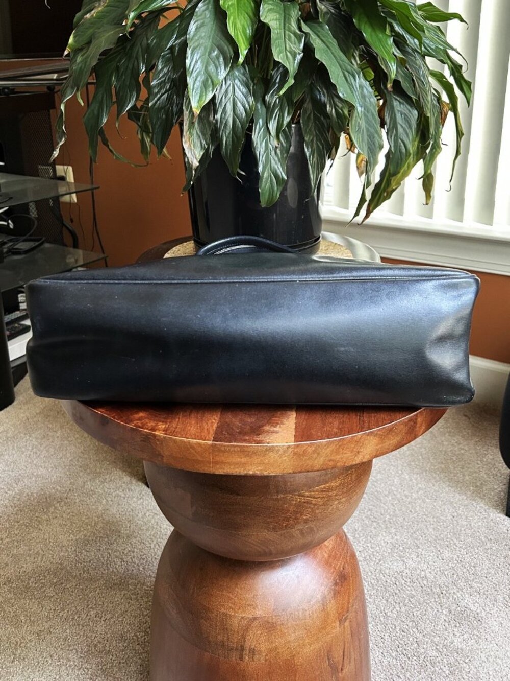 LONGCHAMP Roseau Leather Tote, Black - Picture 7 of 14